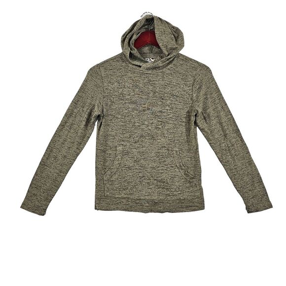 First Wave Knit Sweatshirt Hooded Pocket Ribbed Pullover‎ Gray Boys Size 10/12 - Picture 1 of 13
